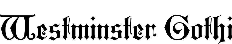 Westminster Gothic cкачати шрифт безкоштовно
